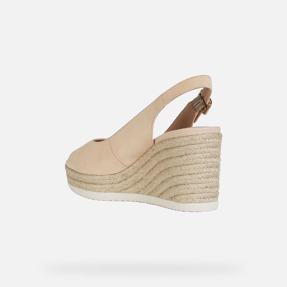 Sandales Geox Ponza - Beige - Femme 260937-VYT